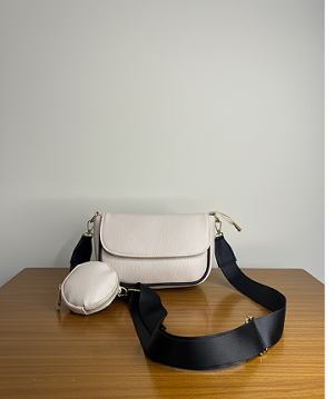 Beige sling bag