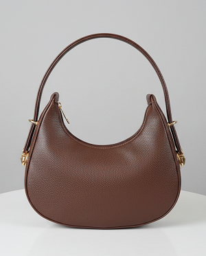 Dark brown mini shoulder bag