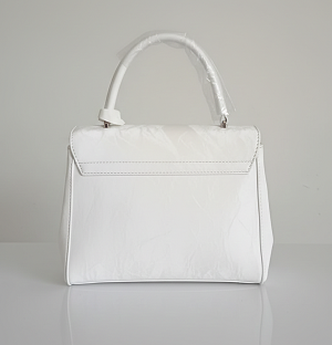 White satchel bag