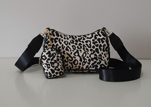 Leopard print sling bag