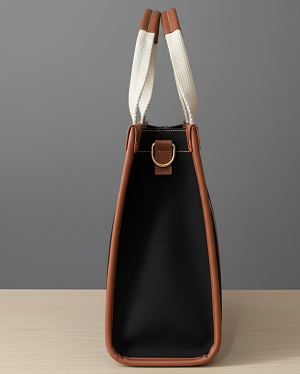 Black canvas totebag