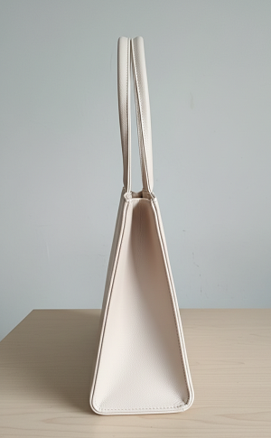 Cream shoulder tote bag