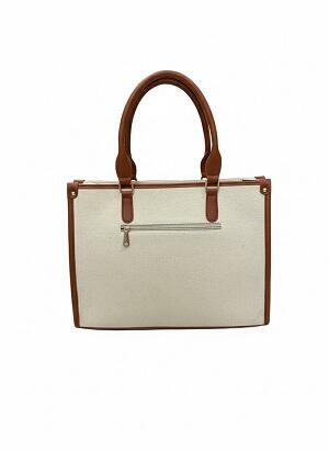 Cream tote bag