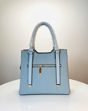Sky blue satchel bag