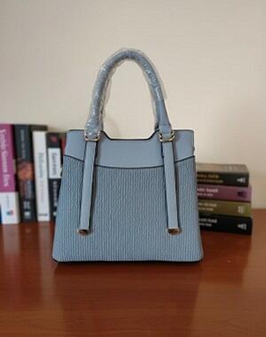 Sky blue satchel bag