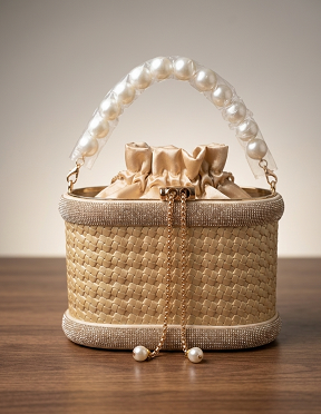 Bucket clutch bag